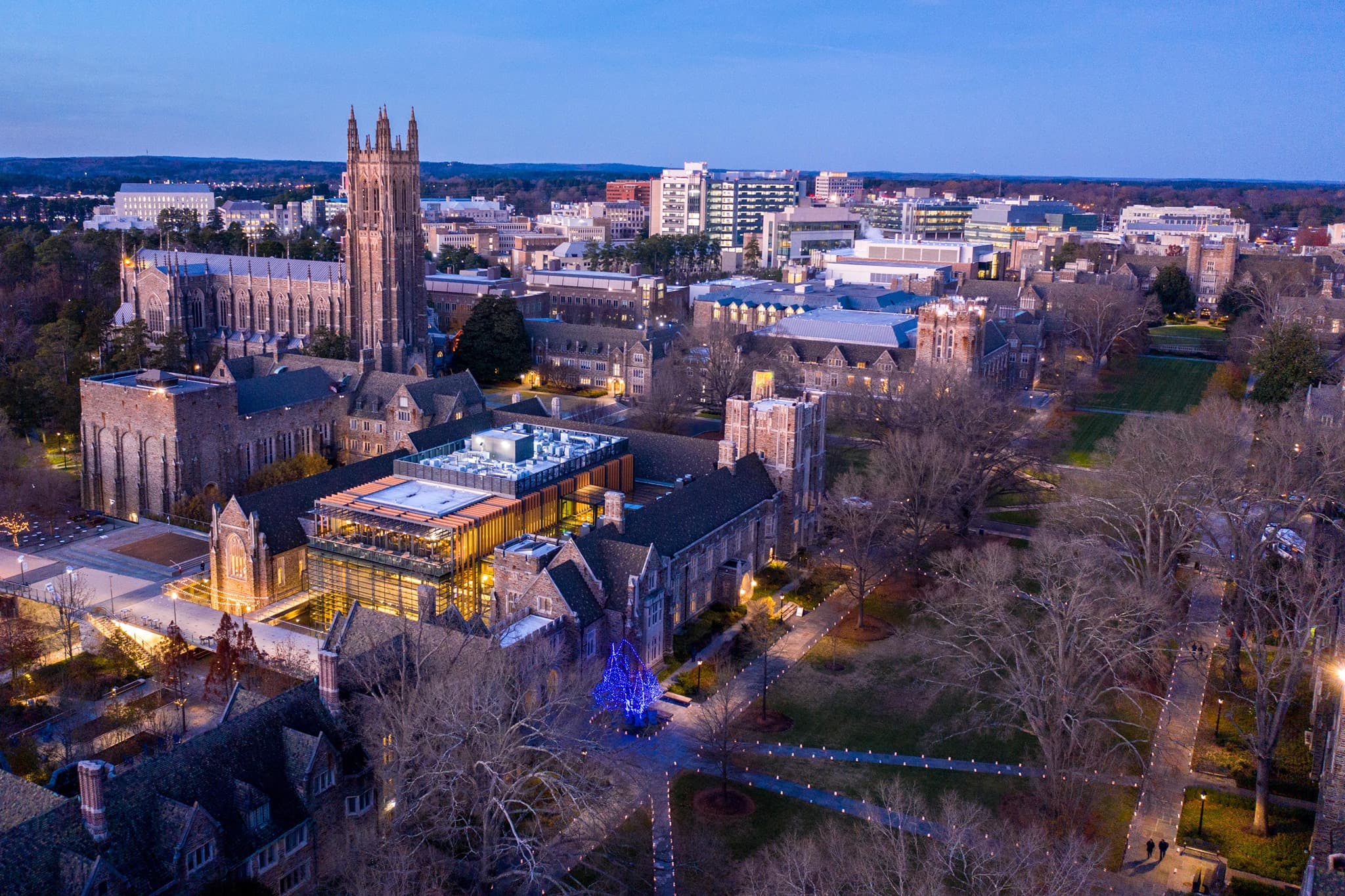 Banner of Duke's campus